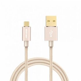 BlitzPower Örgülü USB Type-C Gold Şarj Kablosu
