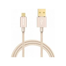 BlitzPower Örgülü USB Type-C Gold Şarj Kablosu