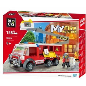 Blocki KB0814 My Fire Brigade Asansörlü 158 Parça İtfaiye Aracı