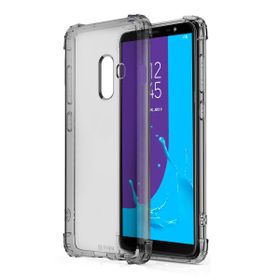 Blogy Galaxy J8 Smoke Black Crystal Fit Kılıf
