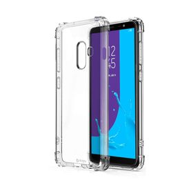 Blogy Galaxy J8 Smoke Black Crystal Fit Kılıf