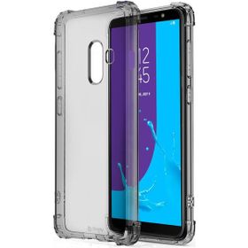 Blogy Galaxy J8 Smoke Black Crystal Fit Kılıf