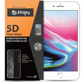 Blogy iPhone 8-7 Flexi 5D Beyaz Ekran Koruyucu