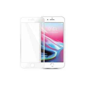 Blogy iPhone 8-7 Flexi 5D Beyaz Ekran Koruyucu