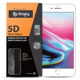 Blogy iPhone 8 Plus 7 Plus Flexi Siyah 5D Ekran Koruyucu