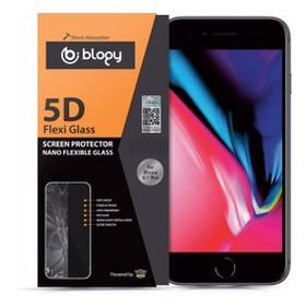 Blogy iPhone 8 Plus 7 Plus Flexi Siyah 5D Ekran Koruyucu