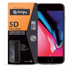 Blogy iPhone 8 Plus 7 Plus Flexi Siyah 5D Ekran Koruyucu