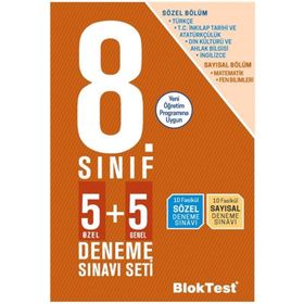 Bloktest 8. Sınıf Lgs 5+5 Deneme-Tudem Yayınları