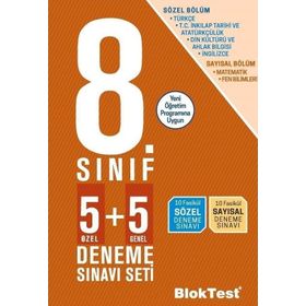 Bloktest 8. Sınıf Lgs 5+5 Deneme-Tudem Yayınları