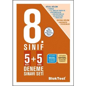 Bloktest 8. Sınıf Lgs 5+5 Deneme-Tudem Yayınları