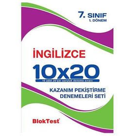 Bloktest Yayıncılık 7. Sınıf İngilizce Tekrar Testleri