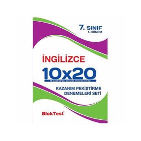 Bloktest Yayıncılık 7. Sınıf İngilizce Tekrar Testleri
