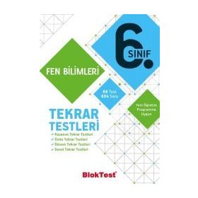 Bloktest Yayınları 6. Sınıf Fen Bilimleri Tekrar Testleri