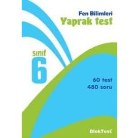 Bloktest Yayınları 6. Sınıf Fen Bilimleri Tekrar Testleri