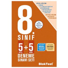 Bloktest Yayınları 8. Sınıf 5+5 Deneme Sınavı