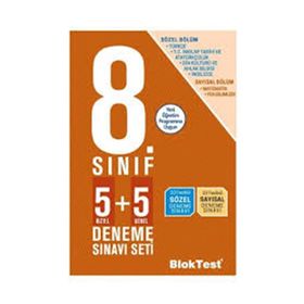 Bloktest Yayınları 8. Sınıf 5+5 Deneme Sınavı