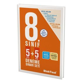Bloktest Yayınları 8. Sınıf 5+5 Deneme Sınavı