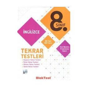 Bloktest Yayınları 8. Sınıf İngilizce Tekrar Testleri