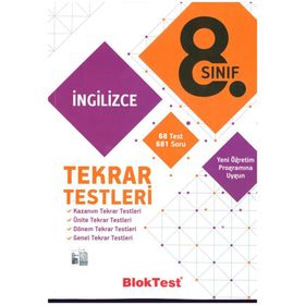 Bloktest Yayınları 8. Sınıf İngilizce Tekrar Testleri
