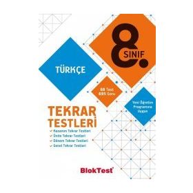 BlokTest Yayınları 8. Sınıf Türkçe Tekrar Testleri