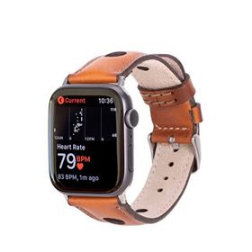 BloominBag Alpine Siena Tan 44/45/46/49 mm Deri Apple Watch Akıllı Saat Kordon