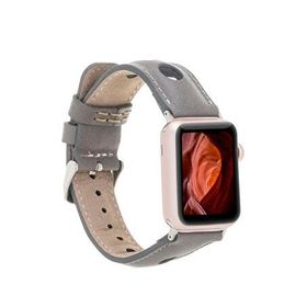 BloominBag Alpine Stone Gray Deri Apple Watch Kordonu