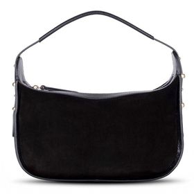 BloominBag Arden Noir Süet Tote Bag Hakiki Deri Kadın Omuz Çantası