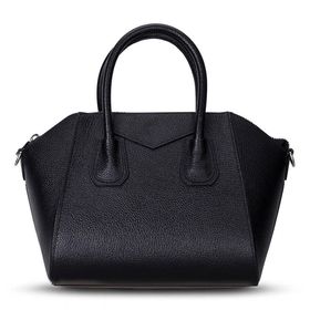 BloominBag Aria Noir Black Medium Hakiki Deri Kadın El Omuz Çantası
