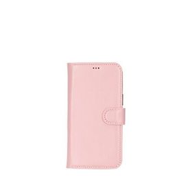 BloominBag Aurel Magna Bisque Nude Iphone 16 Pro Magsafe Pembe Uyumlu Wallet Case Deri Telefon Kılıfı