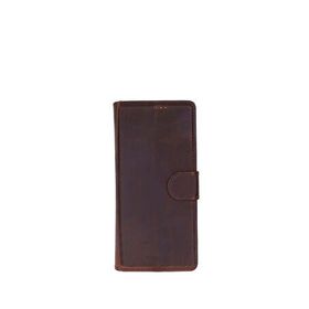 BloominBag Aurelio Samsung Galaxy Z Fold7 Siena Saddle Brown Deri Cüzdan Kahverengi Telefon Kılıfı