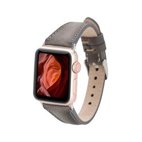 BloominBag Bloomband Signature Stone Gray Deri 44/45/46/49 mm Akıllı Saat Kordon
