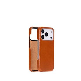 BloominBag Bloomcase Ultimate Jacket Urban Tan Iphone 17 Pro Deri Telefon Kılıfı