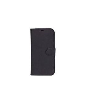 BloominBag iPhone 16 Pro 6.3 inç Siyah Bloomcase Onyx Black Deri Çıkarılabilir Cüzdanlı Telefon Kılıfı