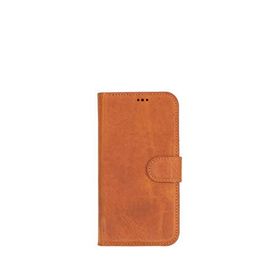 BloominBag iPhone 16 Pro Taba Aurel Magna Mocca Sand Deri Rfid Korumalı Magsafe Uyumlu Cüzdan Telefon Kılıfı