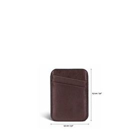 BloominBag Linea Fit Cc Deep Espresso Leather Card Holder Deri Magsafe Uyumlu Kartlık
