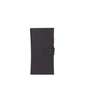 BloominBag Samsung Galaxy S25 Ultra 6.9 inç Valeno Onyx Black Deri Manyetik Ayrılabilir Cüzdanlı Siyah Telefon Kılıfı