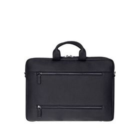 BloominBag Urban Shell Pro 16"" Noir Black Hakiki Deri Laptop Macbook Çantası