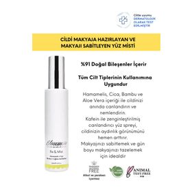 Bloumsie Fix & Mist Hammamelis Cica Aloe Vera Caffeine and Bamboo Cilt Tonu Eşitleyici Mist