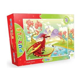 Blue Focus 100 Parça Puzzle Ejderha