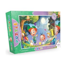 Blue Focus 100 Parça Puzzle Kelebek Avcıları