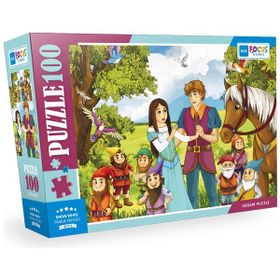 Blue Focus 100 Parça Snow White Pamuk Prenses Puzzle