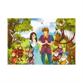 Blue Focus 100 Parça Snow White Pamuk Prenses Puzzle