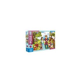 Blue Focus 100 Parça Snow White Pamuk Prenses Puzzle