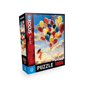 Blue Focus 1000 Parça Flying Balloons Puzzle