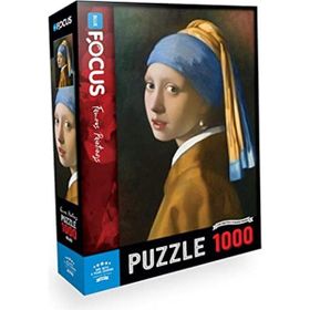 Blue Focus 1000 Parça İnci Küpeli Kız Puzzle