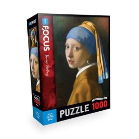 Blue Focus 1000 Parça İnci Küpeli Kız Puzzle