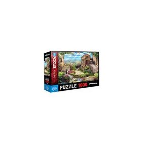 Blue Focus 1000 Parça Old Houses And Flowers Eski Evler Ve Çiçekler Puzzle