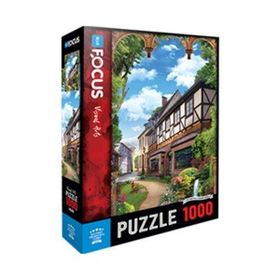 Blue Focus 1000 Parça Old Street And Arch With Flower Eski Cadde Ve Çiçekli Kemer Puzzle