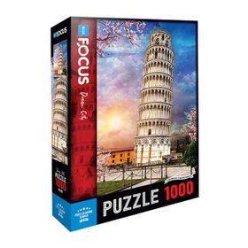 Blue Focus 1000 Parça Pisa Leaning Tower Pisa Kulesi Puzzle