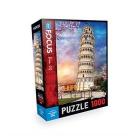 Blue Focus 1000 Parça Pisa Leaning Tower Pisa Kulesi Puzzle